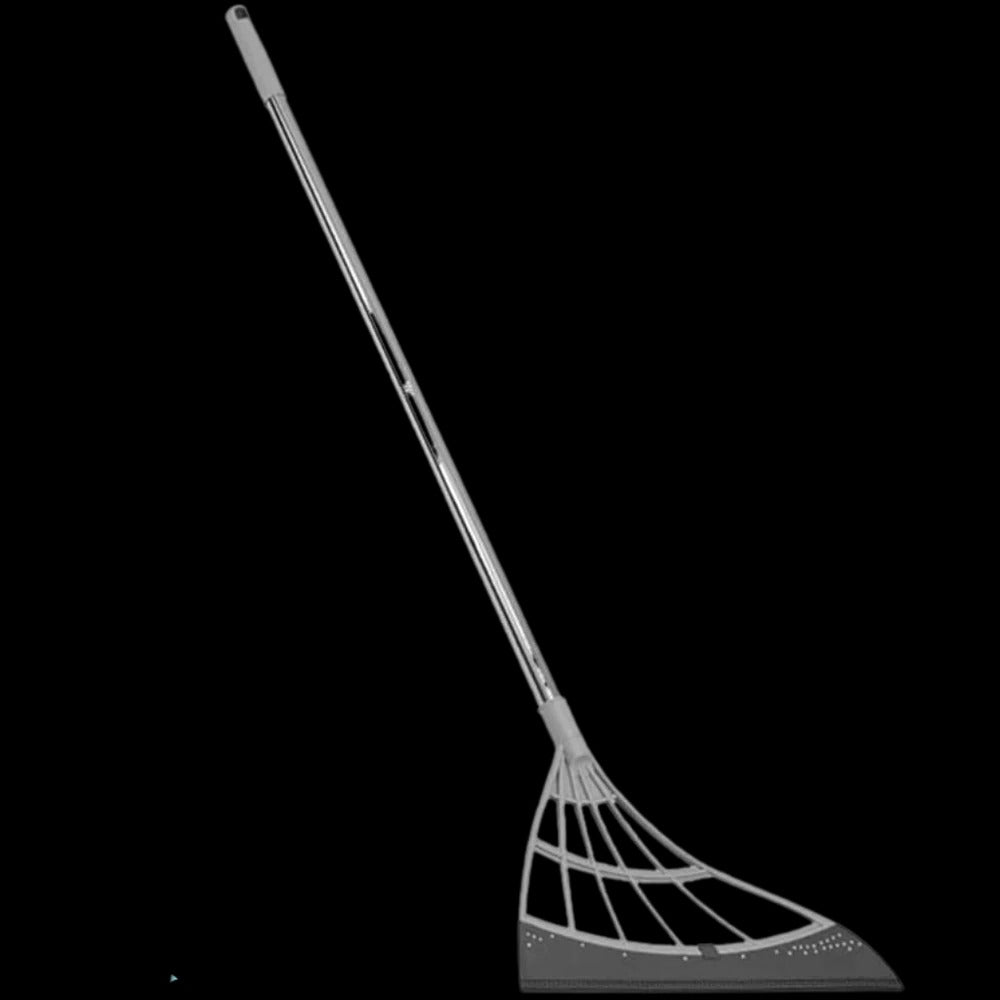 Multi-Surface Rubber Broom with Telescopic Pole