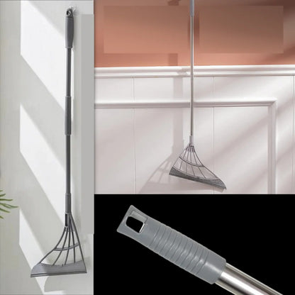 Multi-Surface Rubber Broom with Telescopic Pole