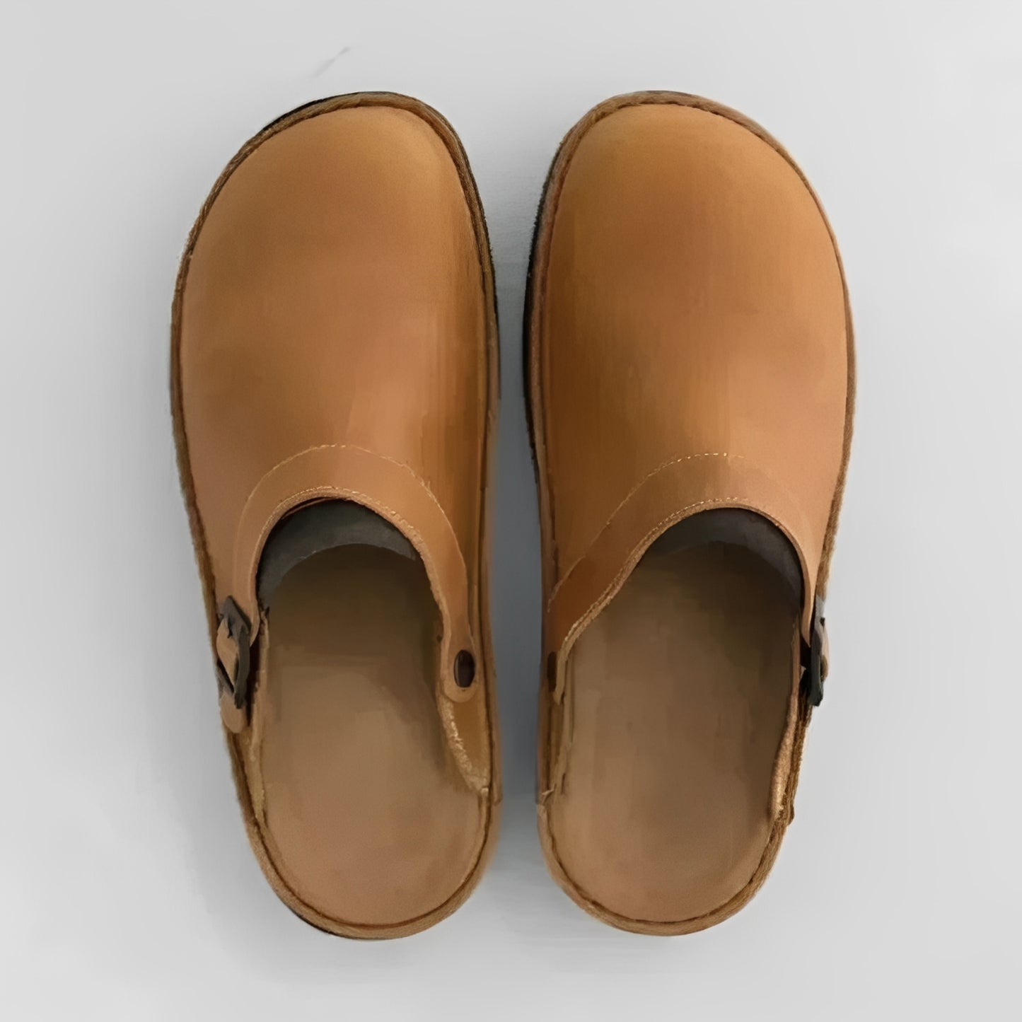 Men’s Leather Slippers with Removable Insoles