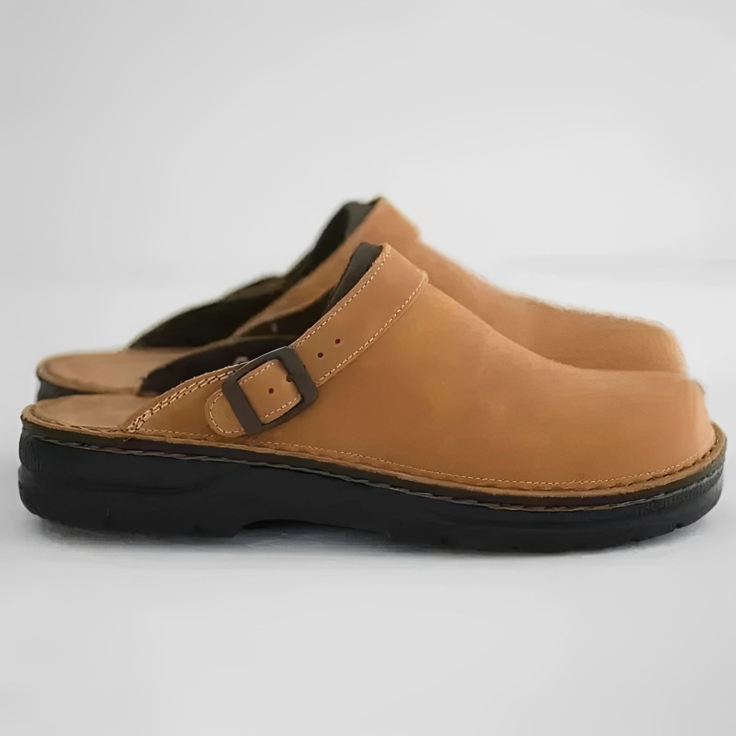 Men’s Leather Slippers with Removable Insoles