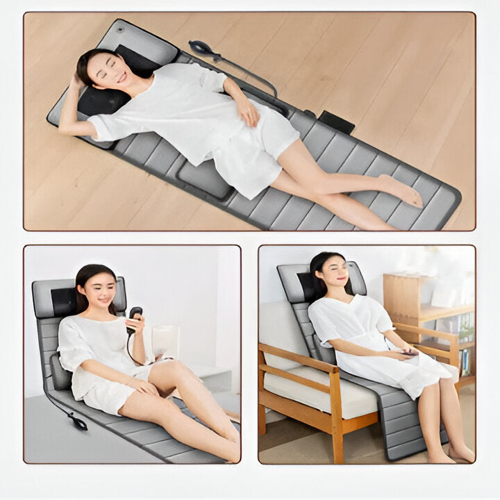 Massage Mat with Adjustable Heat and Customizable Intensity Levels