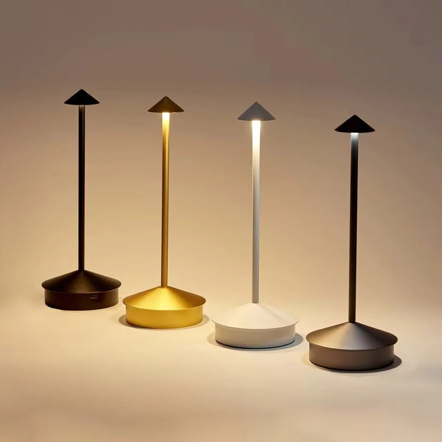 LED Desk Lamp with Rechargeable Battery and Touch-Control