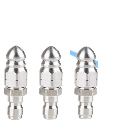 Stainless Steel Sewer Jetter Nozzle Attachment for Pipe and Drain Cleaning