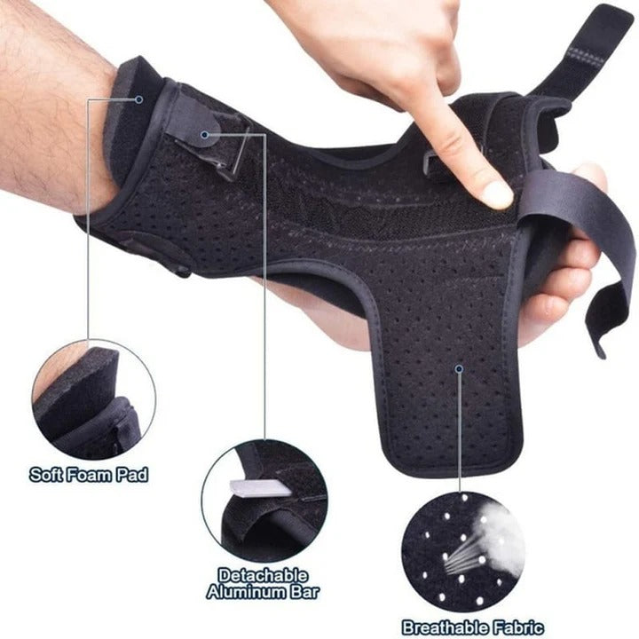 Nighttime Foot Support Brace with Adjustable Straps