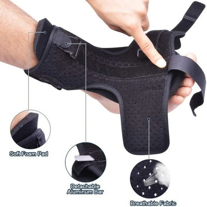 Nighttime Foot Support Brace with Adjustable Straps