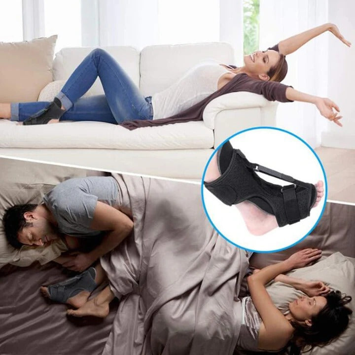 Nighttime Foot Support Brace with Adjustable Straps