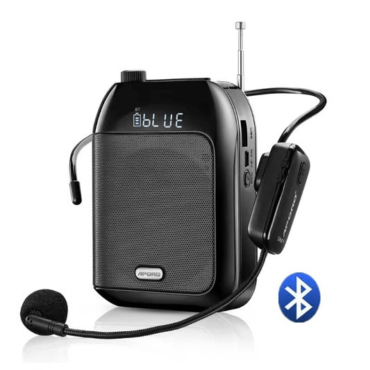 Wireless Voice Amplifier Portable Rechargeable Microphone Speaker For Teaching, Tour Guides & Presentations