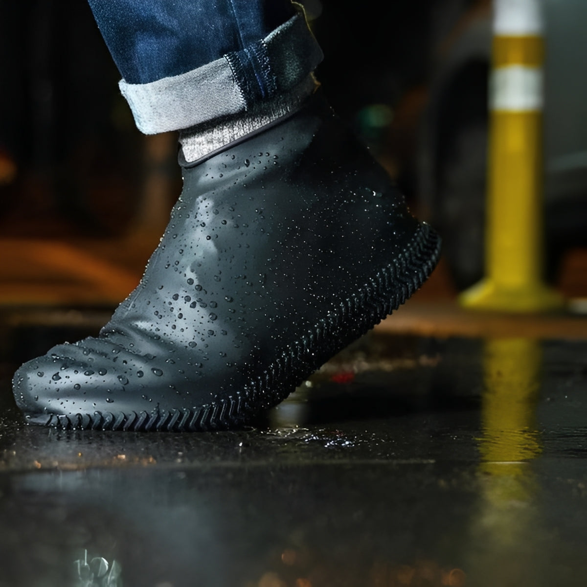 Reusable Silicone Shoe Covers for Wet Conditions and Outdoor Use