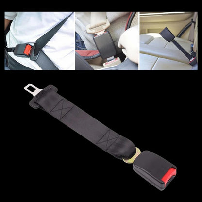 Vehicle Seat Belt Extension Strap with Metal Tongue Connector