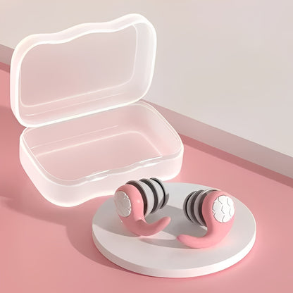 Reusable Silicone Earplugs for Sleep and Noise Reduction