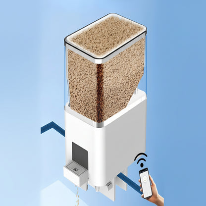 LED Aquarium Fish Tank 500ml Automatic Fish Feeder With Timer