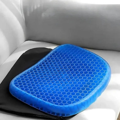 Portable Gel Seat Cushion for Pressure Distribution While Sitting