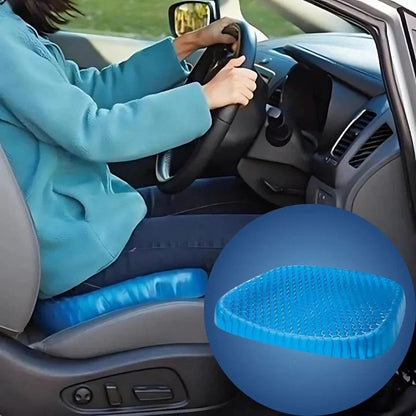 Portable Gel Seat Cushion for Pressure Distribution While Sitting