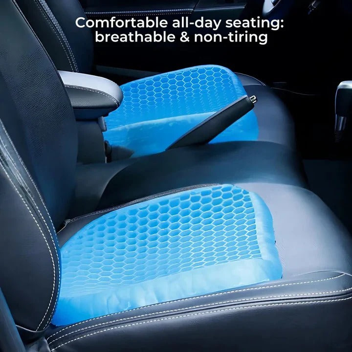 Portable Gel Seat Cushion for Pressure Distribution While Sitting