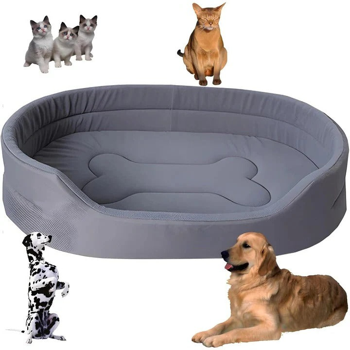 Washable Pet Bed Made with Recycled Cotton and Polyester