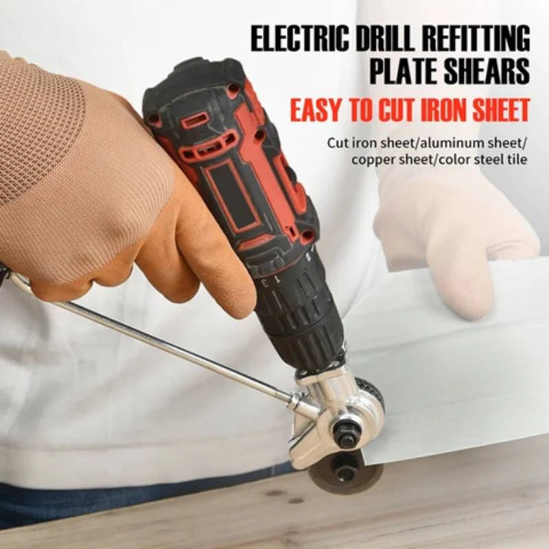 Metal Shear Attachment Compatible with Lithium Electric Drills