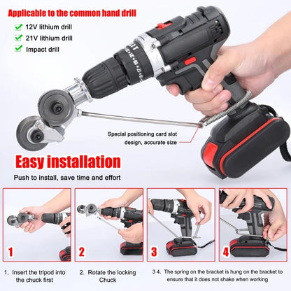 Metal Shear Attachment Compatible with Lithium Electric Drills
