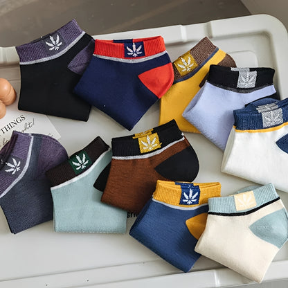 Men’s Ankle Socks, Assorted Colors, 20 Pair Set