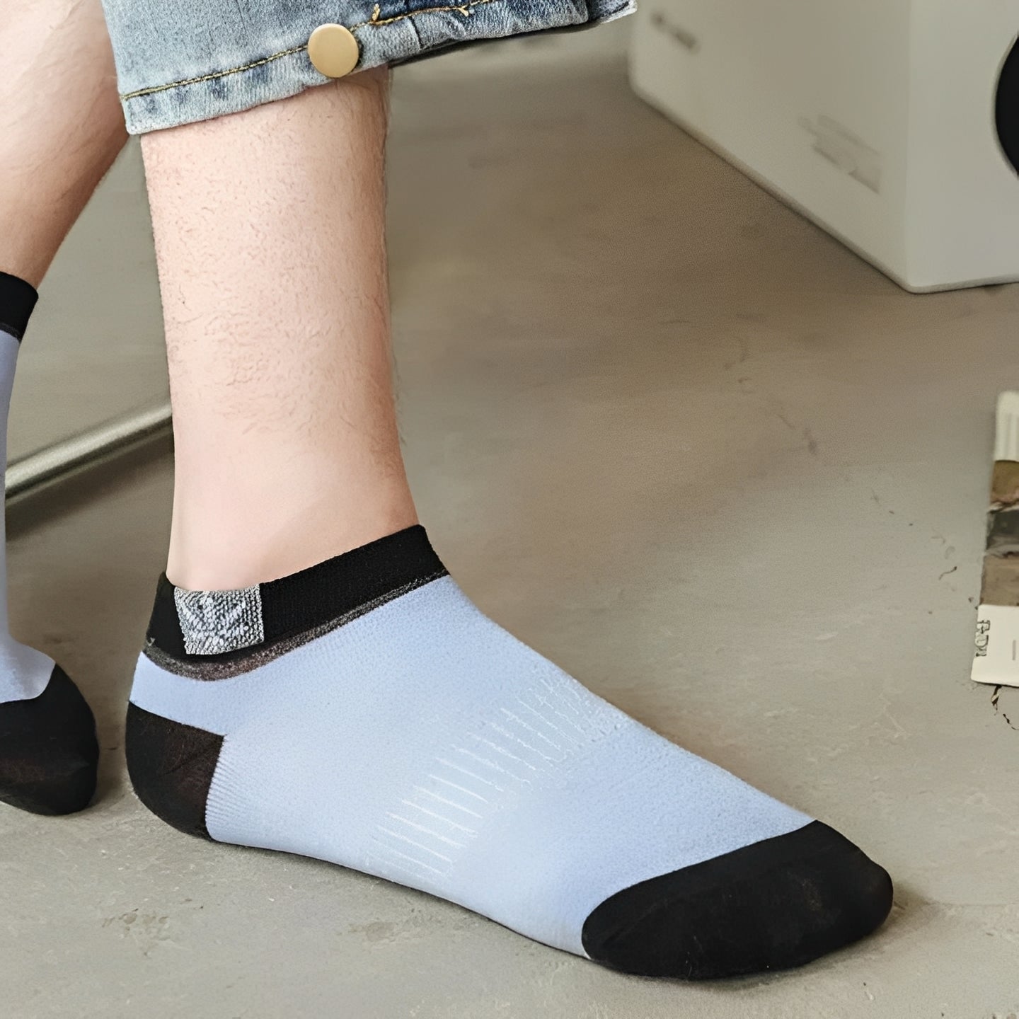 Men’s Ankle Socks, Assorted Colors, 20 Pair Set
