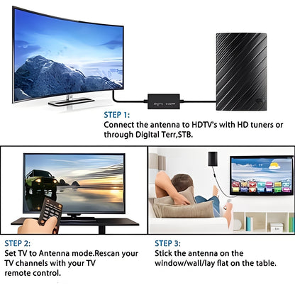 Digital Television Antenna with VHF and UHF Support