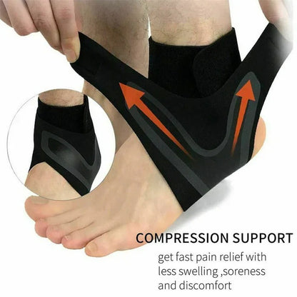 Adjustable Ankle Support Wrap with Criss Cross Compression