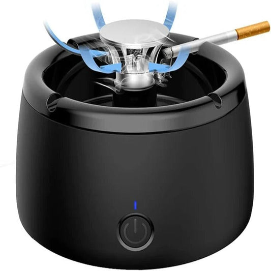 Portable Ashtray with Built In Smoke Filtering Fan