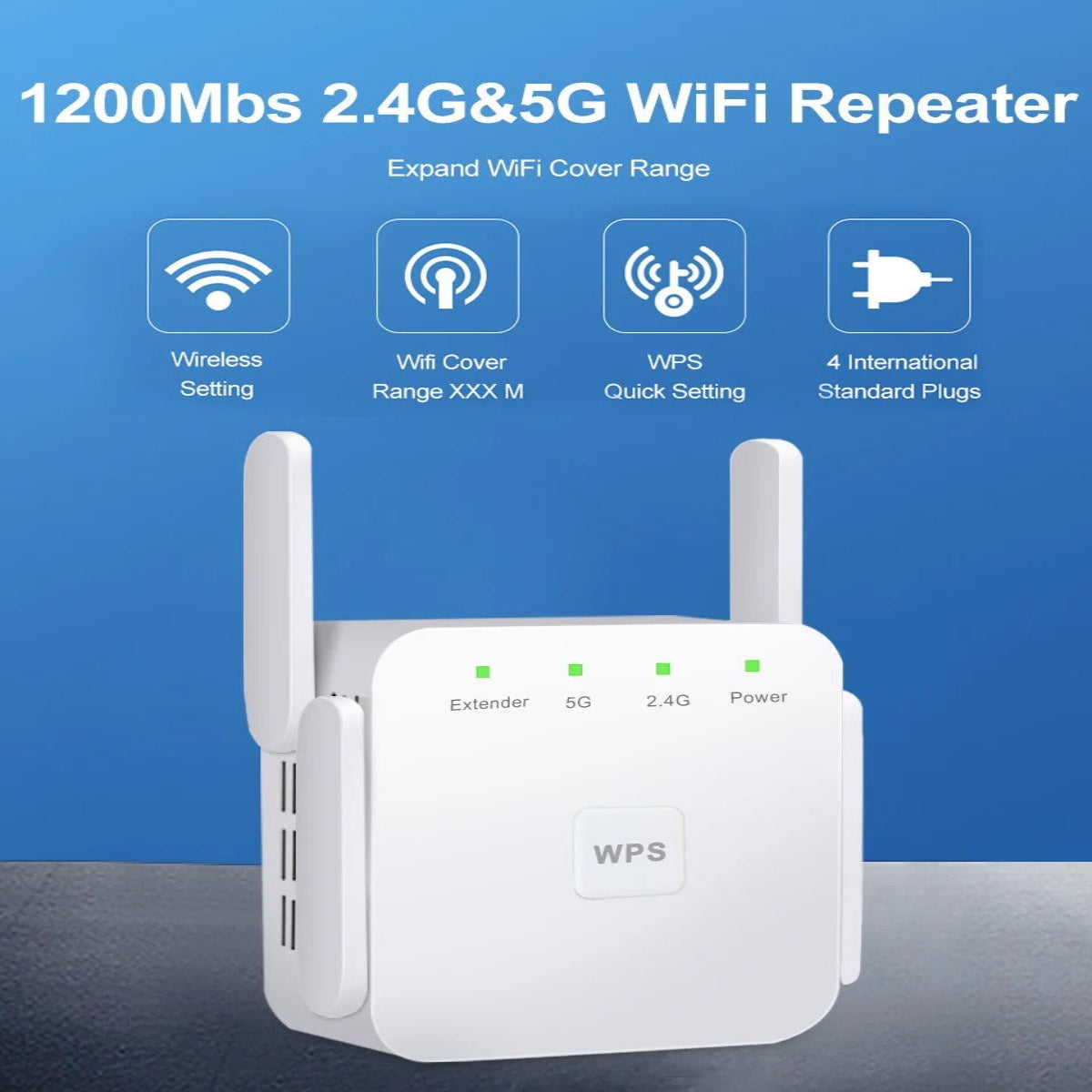 Dual Band WiFi Extender and 5G Signal Booster