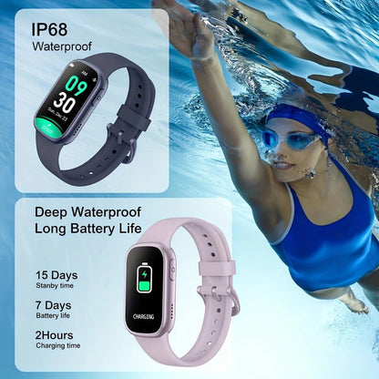 Waterproof Fitness Tracker and Fast Charge Smartwatch