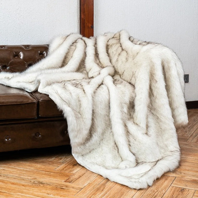 Chic Plush Throw, Faux Fur Blanket