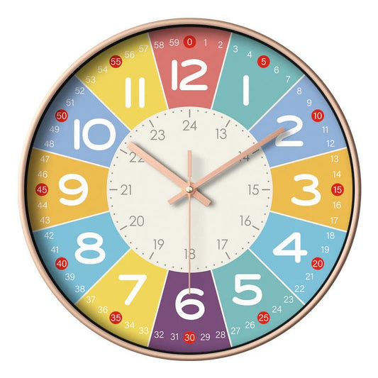 Quiet Kids Clock and Silent Nursery Timepiece
