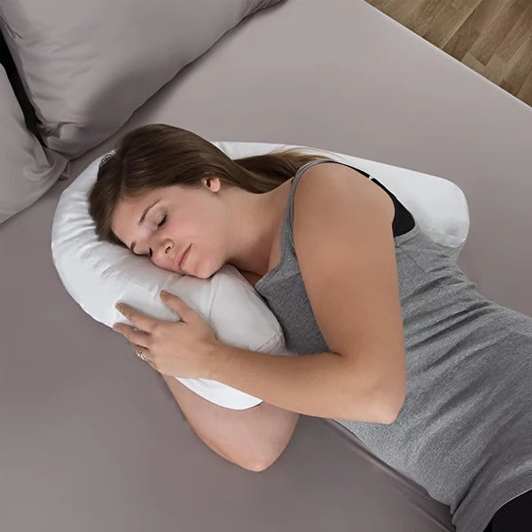 Side Sleeper Pillow with Ear Hole and Contoured Design