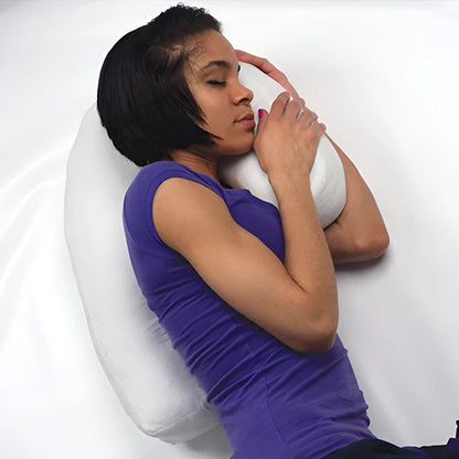 Side Sleeper Pillow with Ear Hole and Contoured Design