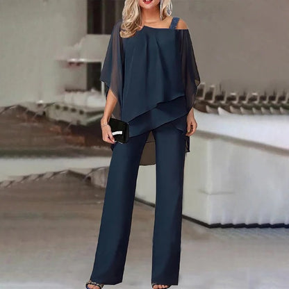 Cold Shoulder Suit and Elegant Women’s Set