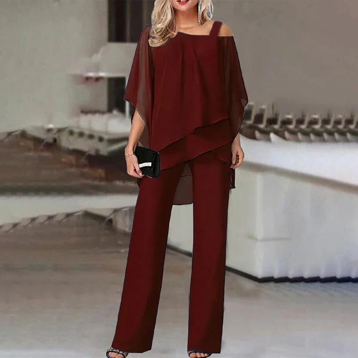 Cold Shoulder Suit and Elegant Women’s Set