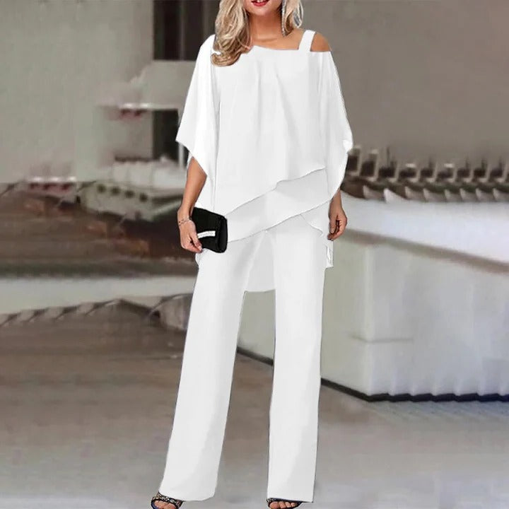 Cold Shoulder Suit and Elegant Women’s Set