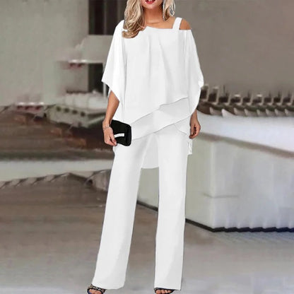 Cold Shoulder Suit and Elegant Women’s Set