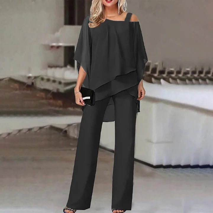 Cold Shoulder Suit and Elegant Women’s Set
