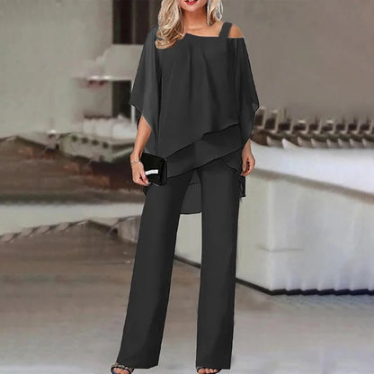 Cold Shoulder Suit and Elegant Women’s Set