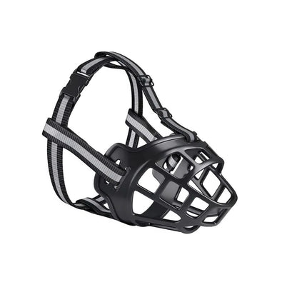 Breathable Dog Muzzle with Reflective Strips for Visibility