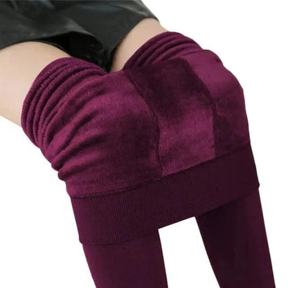 Women’s Fleece Lined Thermal Leggings with High Waist Support