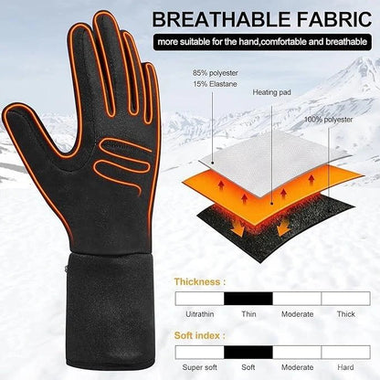 Heated Glove Liners with Battery Powered Warmth