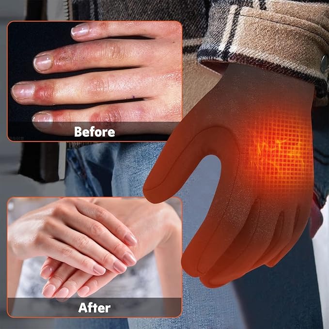 Heated Glove Liners with Battery Powered Warmth