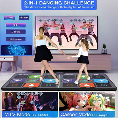 Interactive Dance Mat with Musical Step Pads for Kids
