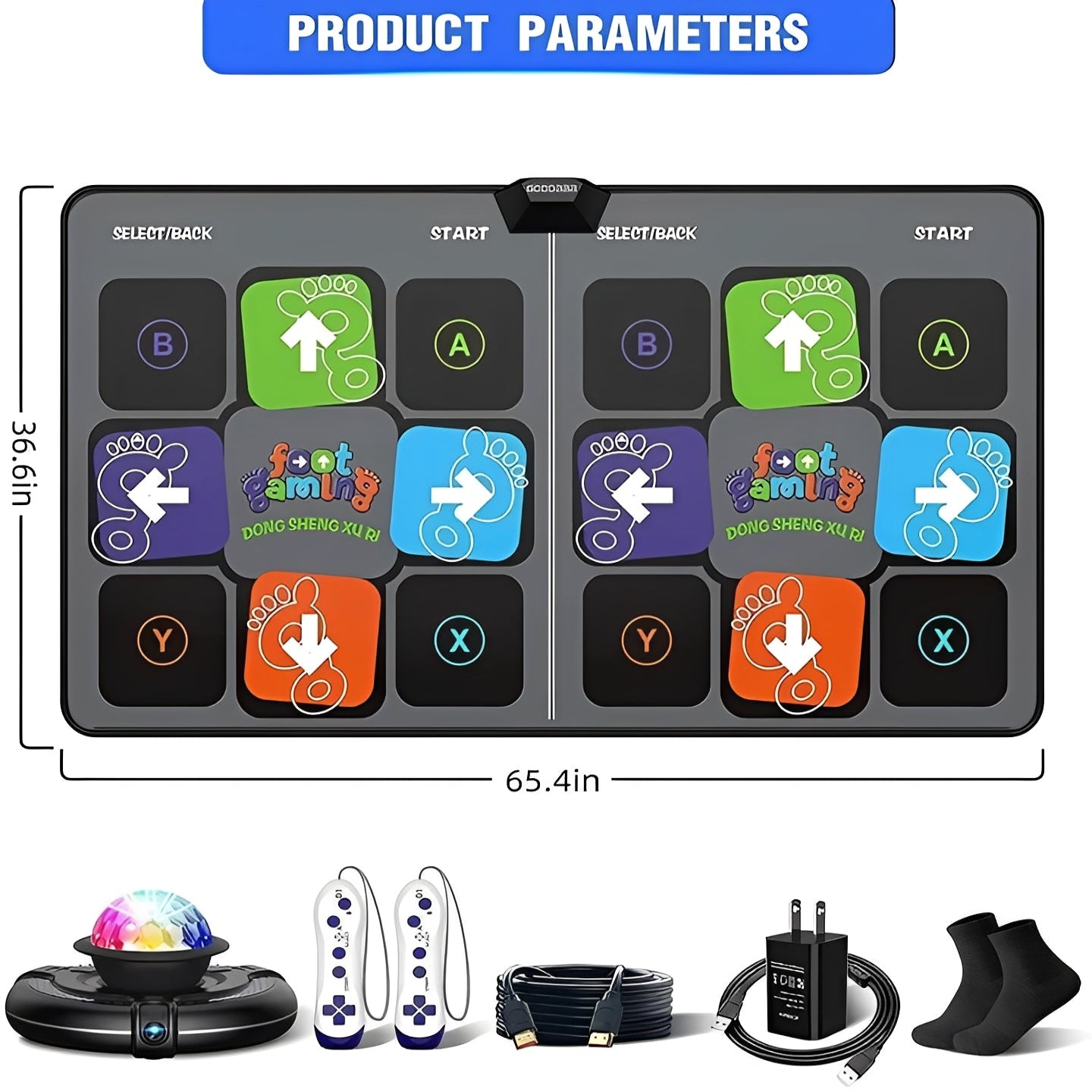 Interactive Dance Mat with Musical Step Pads for Kids