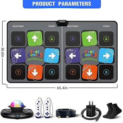 Interactive Dance Mat with Musical Step Pads for Kids