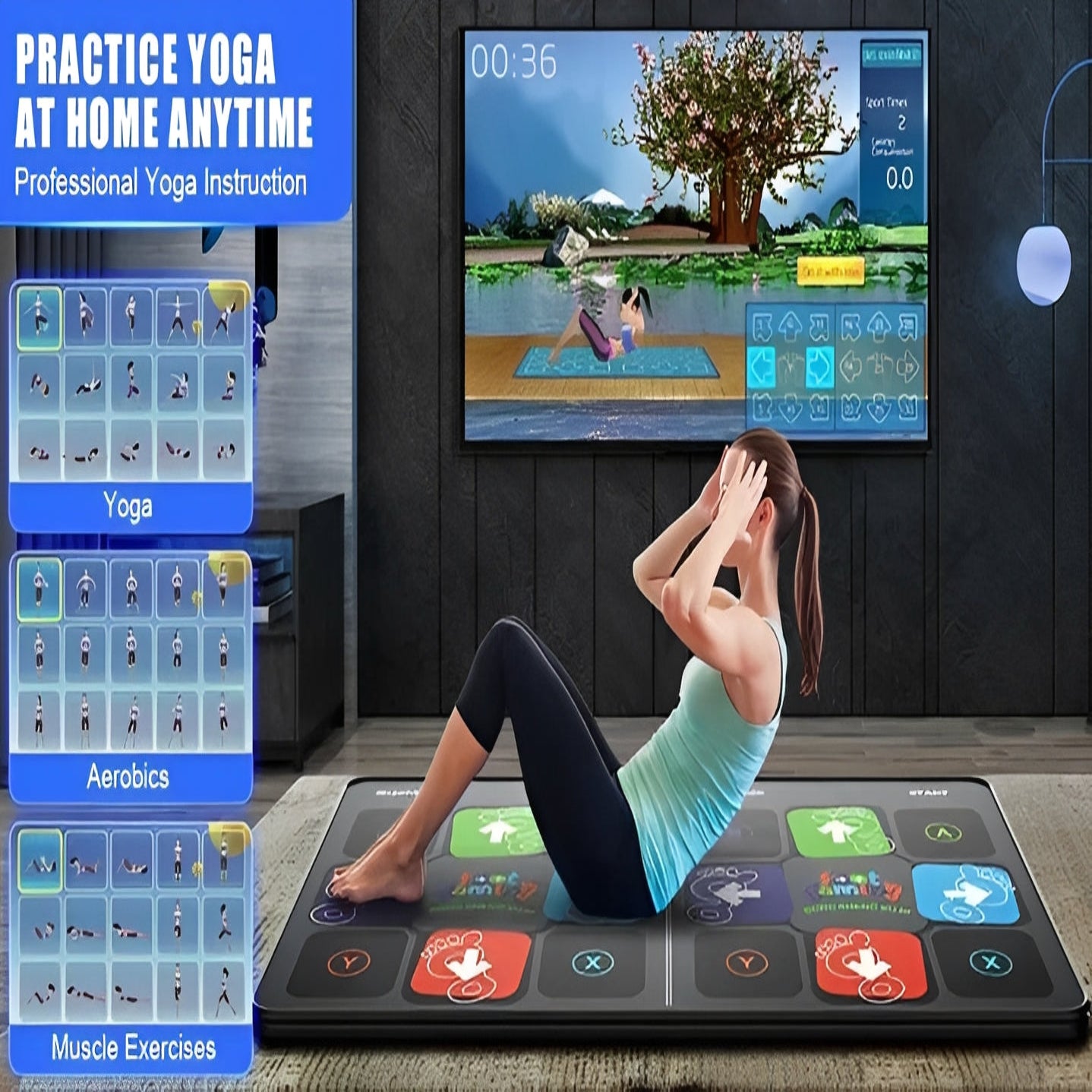 Interactive Dance Mat with Musical Step Pads for Kids