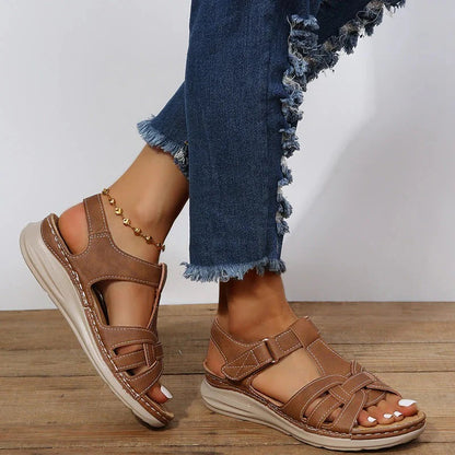 Women's Velcro Strap Orthopedic Sandals with Adjustable Fit