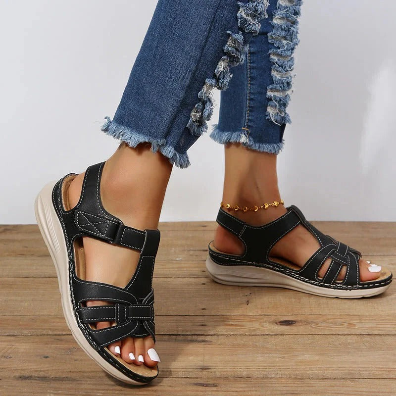 Women's Velcro Strap Orthopedic Sandals with Adjustable Fit