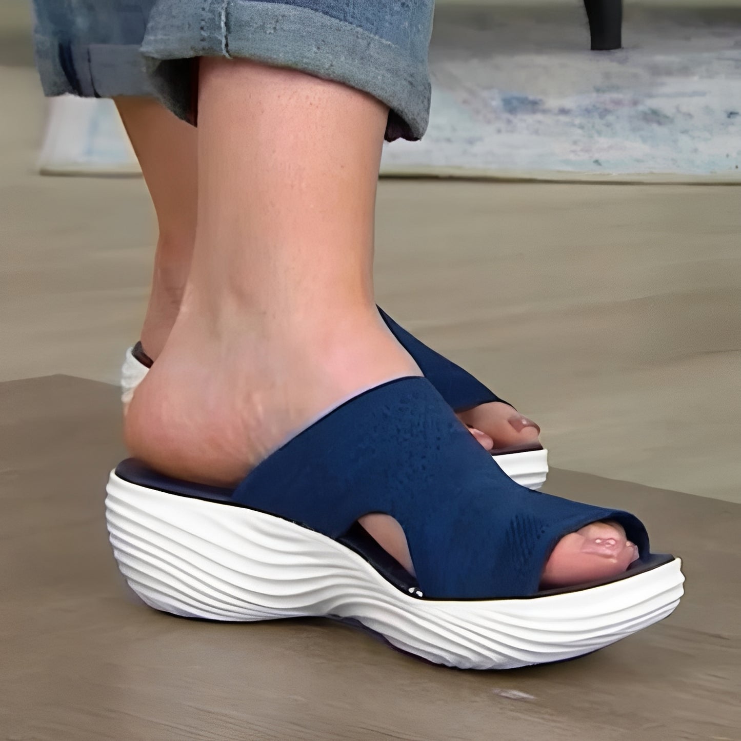 Women's Orthopedic Support Sandals with Contoured Footbed