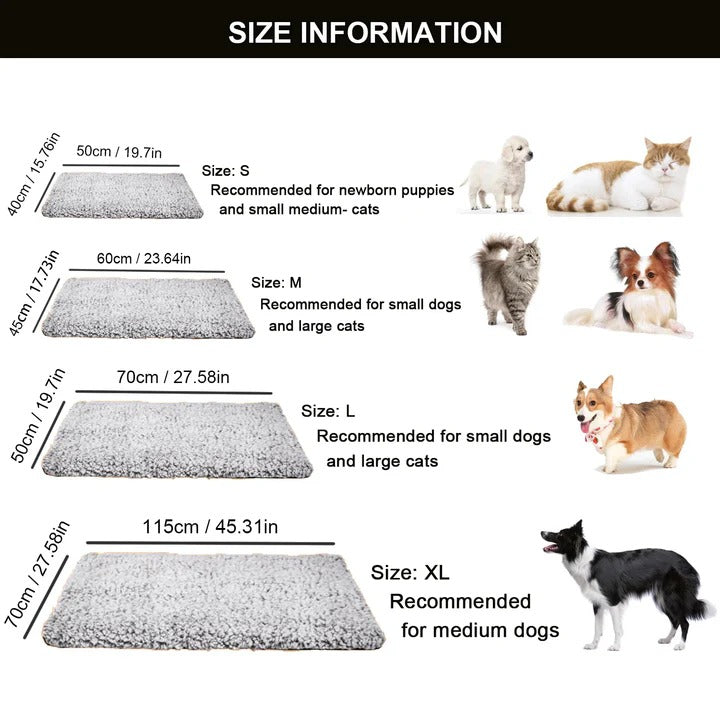 Non Electric Self Heating Pet Mat for Cats and Dogs